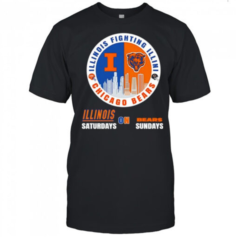 illinois-fighting-illini-saturdays-on-chicago-bears-sundays-helmet-logo-shirt-rv92eyw5 Illinois Fighting Illini Saturdays on Chicago Bears Sundays helmet logo shirt