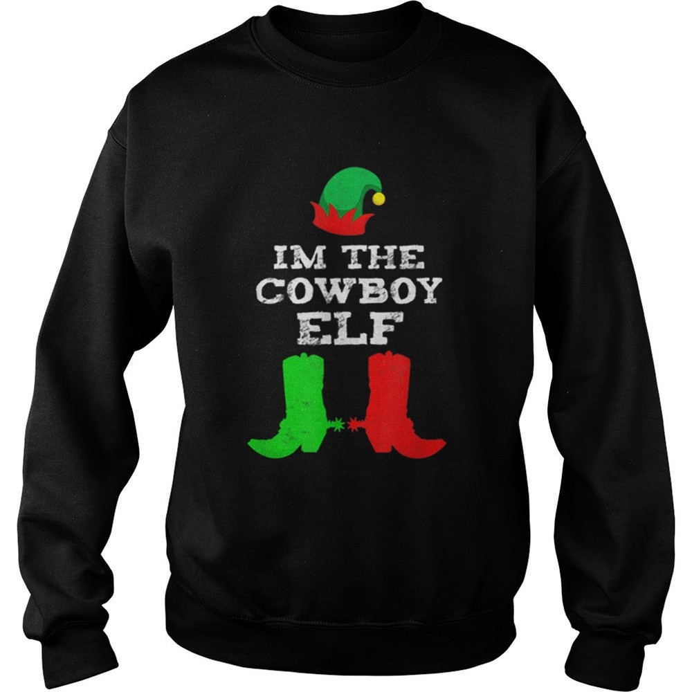 Im The Cowboy Elf Matching Funny Christmas Elves Santa shirt
