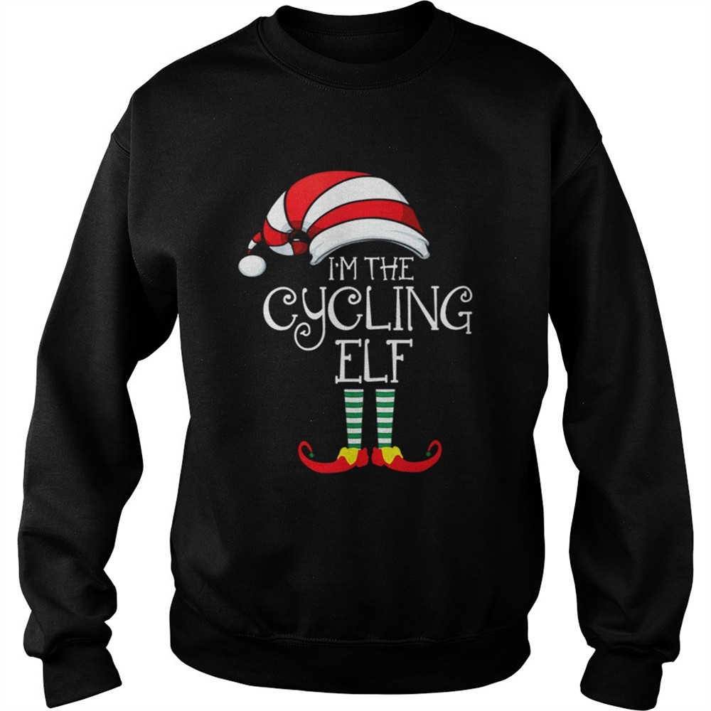 Im The Cycling Elf Family Matching Christmas Gift Cyclist shirt