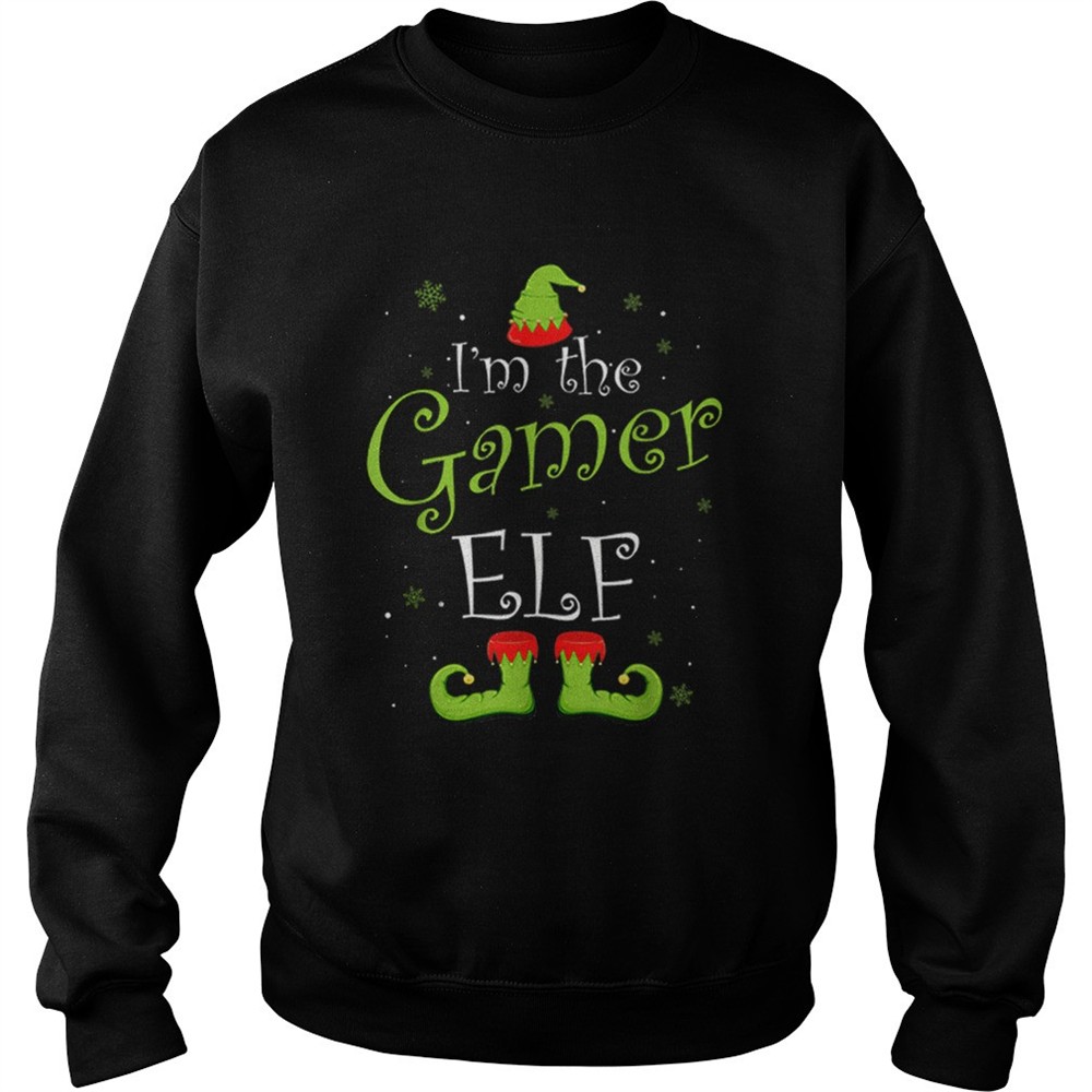 Im The Gamer Elf Matching Family Group Christmas Funny Xmas shirt