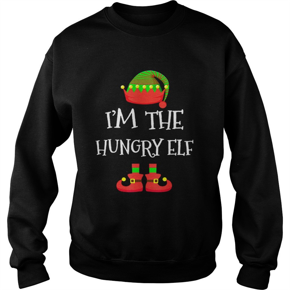 IM THE Hungry ELF Christmas Xmas Funny Elf Group Costume shirt
