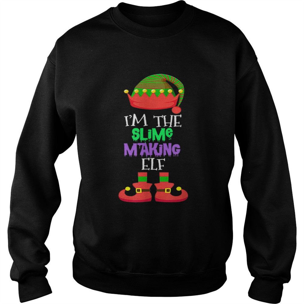 IM THE Slime Making ELF Christmas Xmas Elf Group Costume shirt