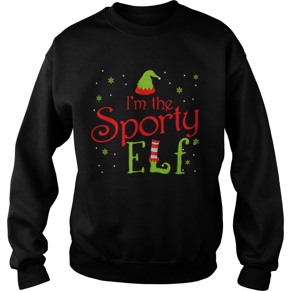 Im The Sporty Elf Funny Group Matching Family shirt