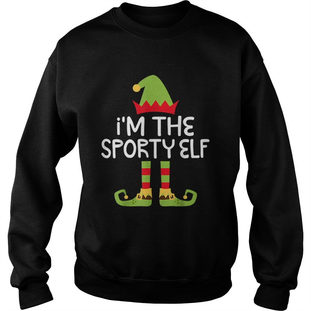Im The Sporty Elf Matching Christmas Costume shirt