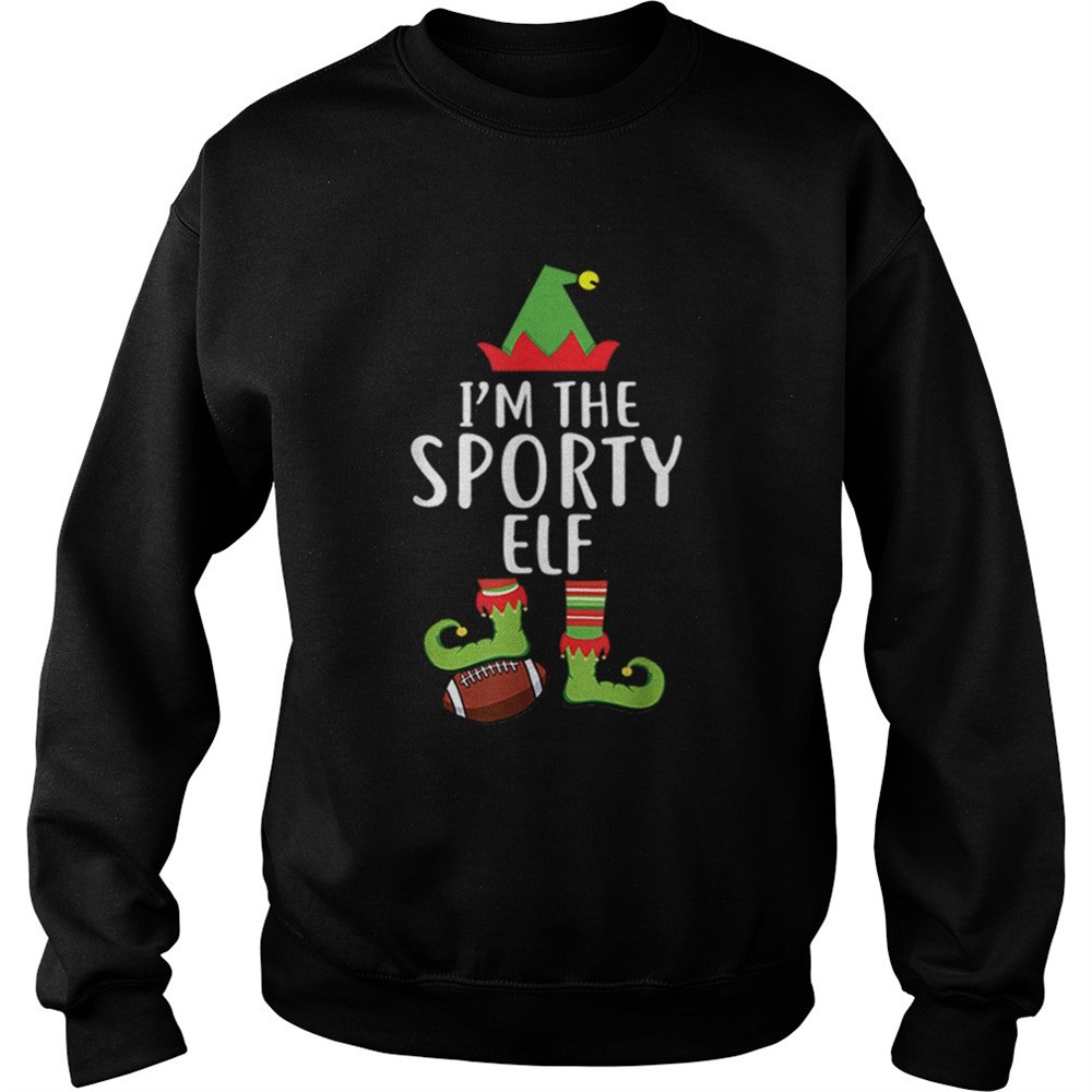 Im The Sporty Rugby Elf Matching Family Christmas shirt