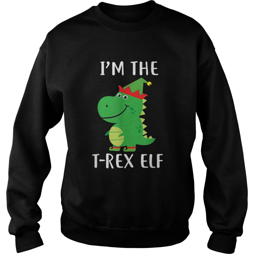 Im The T Rex Elf Matching Family Group Christmas Cute shirt