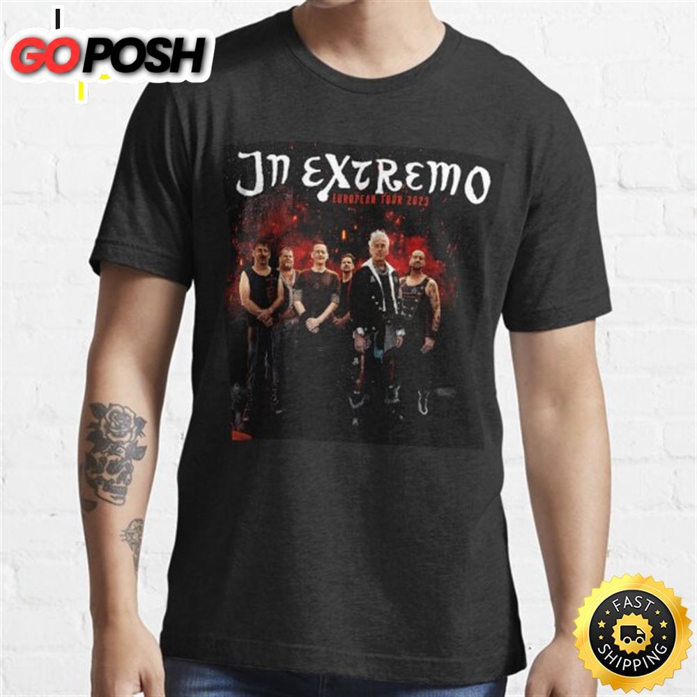 In Extremo European Tour 2025 Music Unisex Black T-shirt