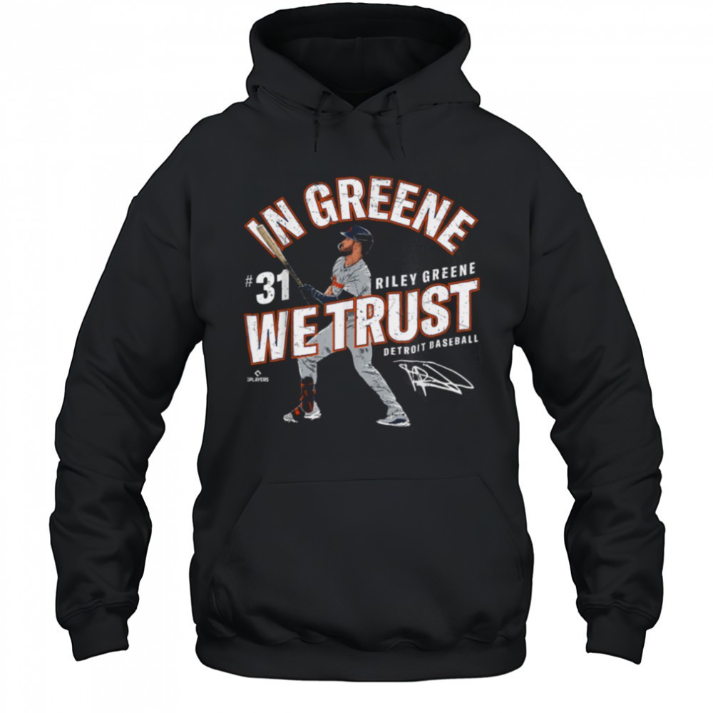 In Greene We Trust Riley Greene Detroit Baseball MLBPA T Shirt