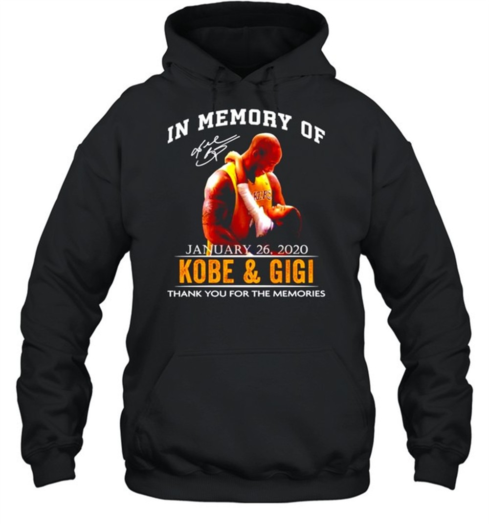 In memory of Kobe and Gigi signature shirt