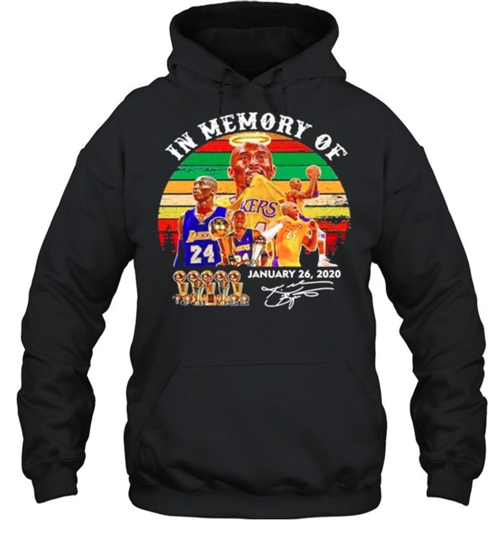 In memory of Kobe Bryant january 26 2021 signature vintage shirt