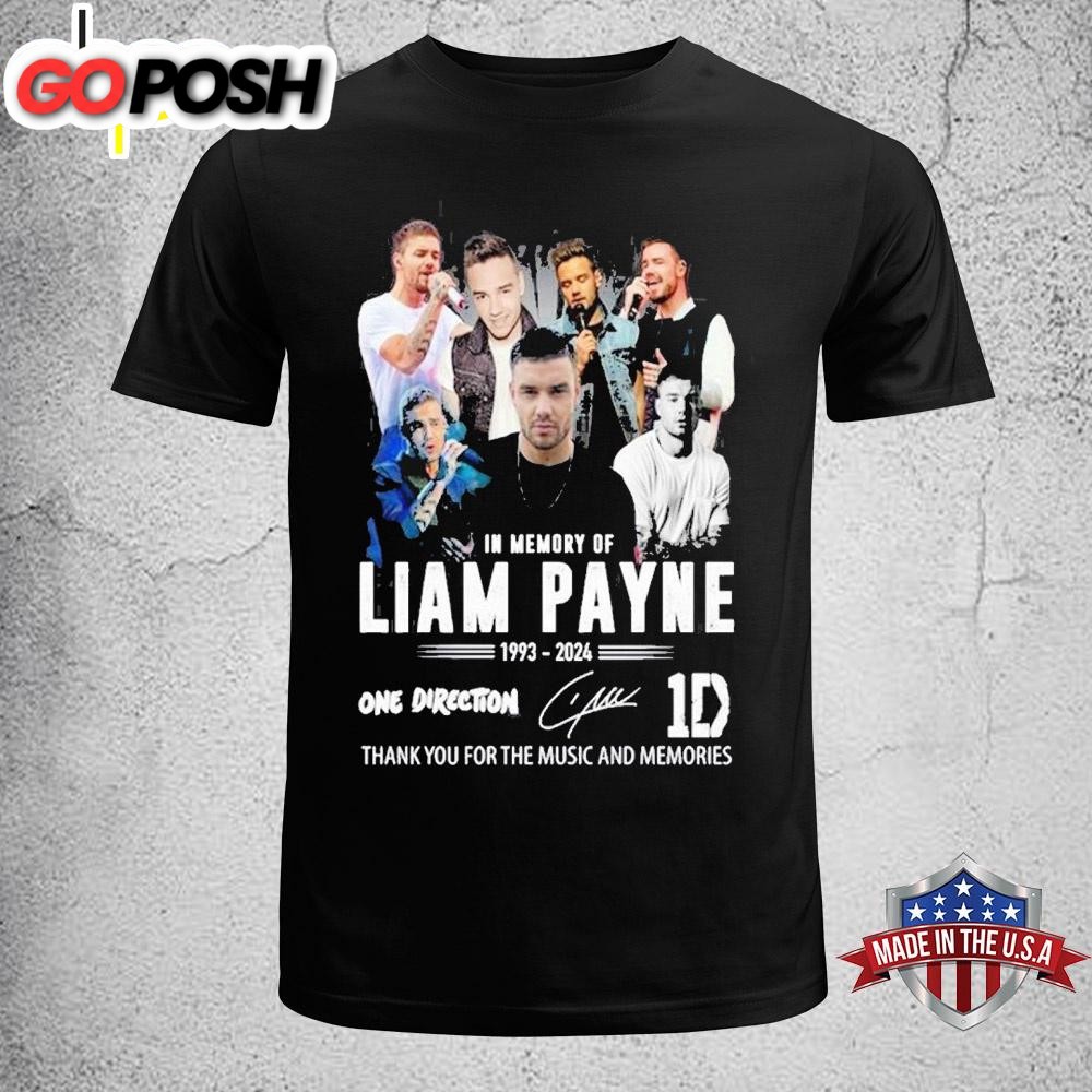 In Memory Of Liam Payne 1993-2024 One Direction Thank You For The Music Unisex T-Shirt