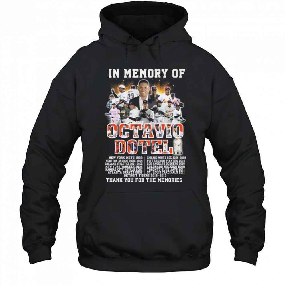 In Memory Of Octavio Dotel Thank You For The Memories Shirt