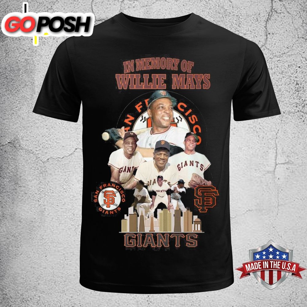 In Memory Of Willie Mays 1931-2025 Unisex T-shirt
