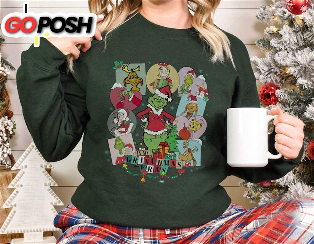 In My Grinchmas Eras Shirt, The Eras Tour Shirt, Grinch Sweatshirt 1