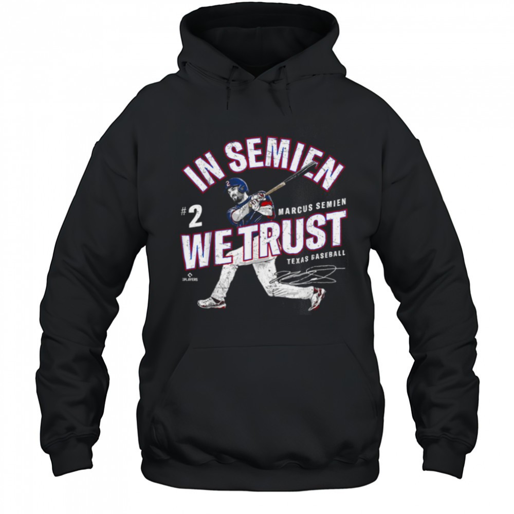 In Semien We Trust Marcus Semien Texas Baseball MLBPA T Shirt