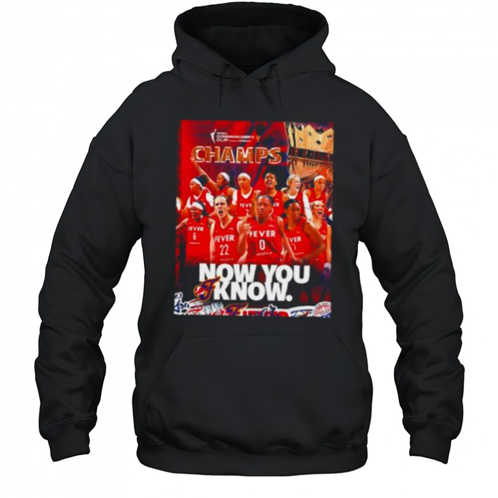 Indiana Fever 2025 WNBA Commissioners Cup Champs now you know shirt