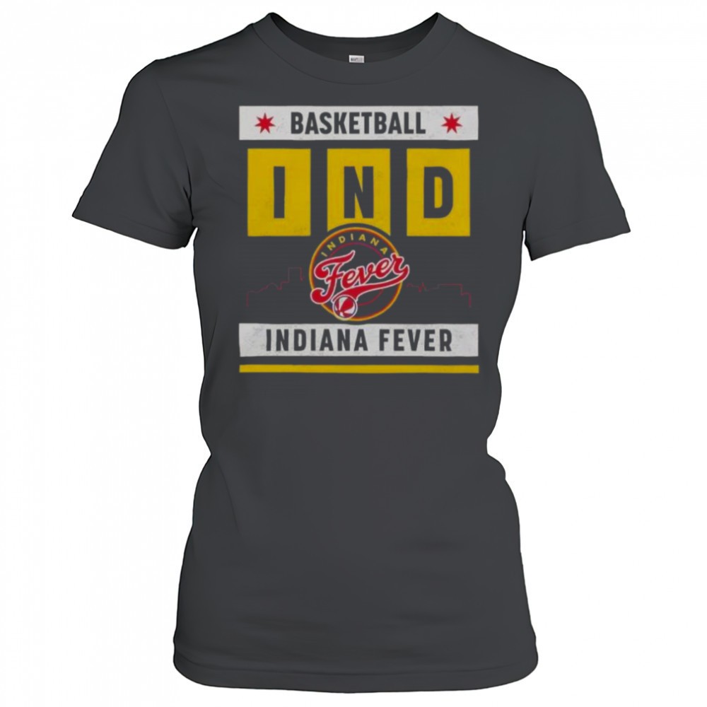 indiana-fever-basketball-skyline-t-shirt-h3ci7whg Indiana Fever Basketball Skyline T-Shirt