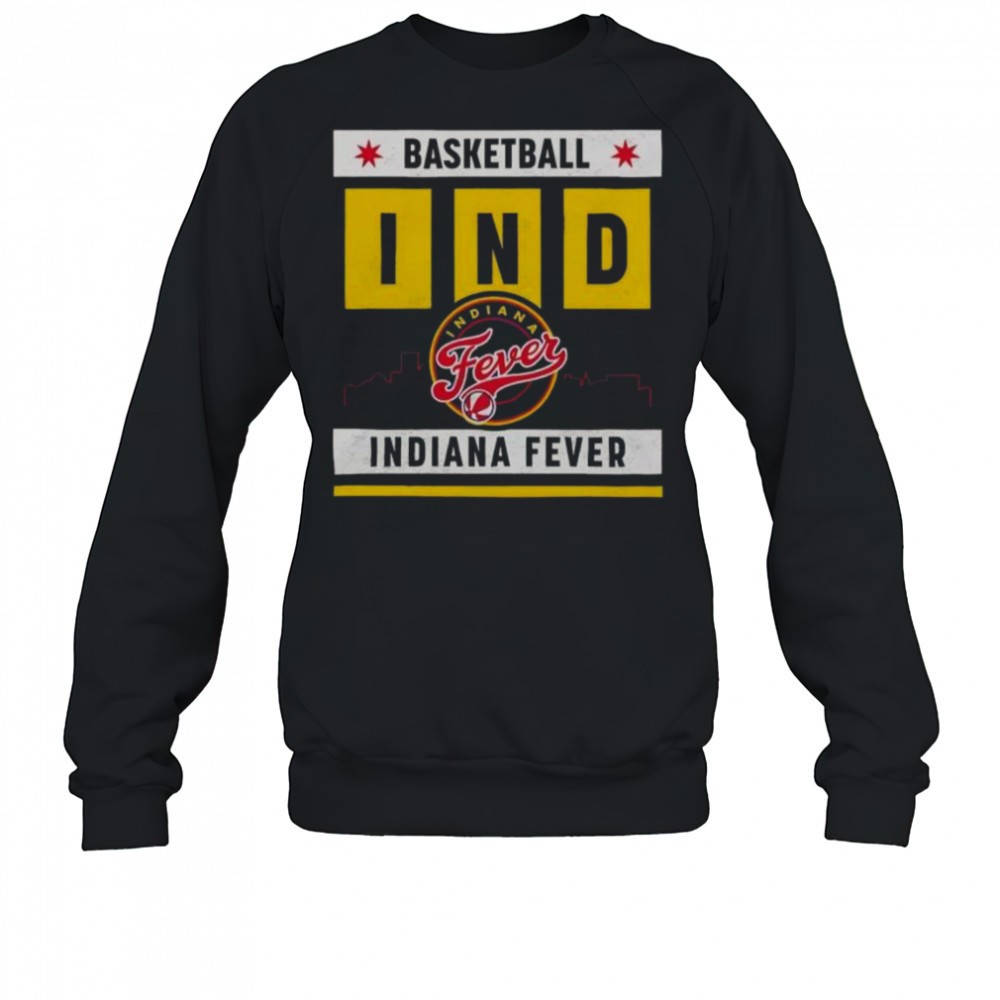 indiana-fever-basketball-skyline-t-shirt-h3ci7whg Indiana Fever Basketball Skyline T-Shirt