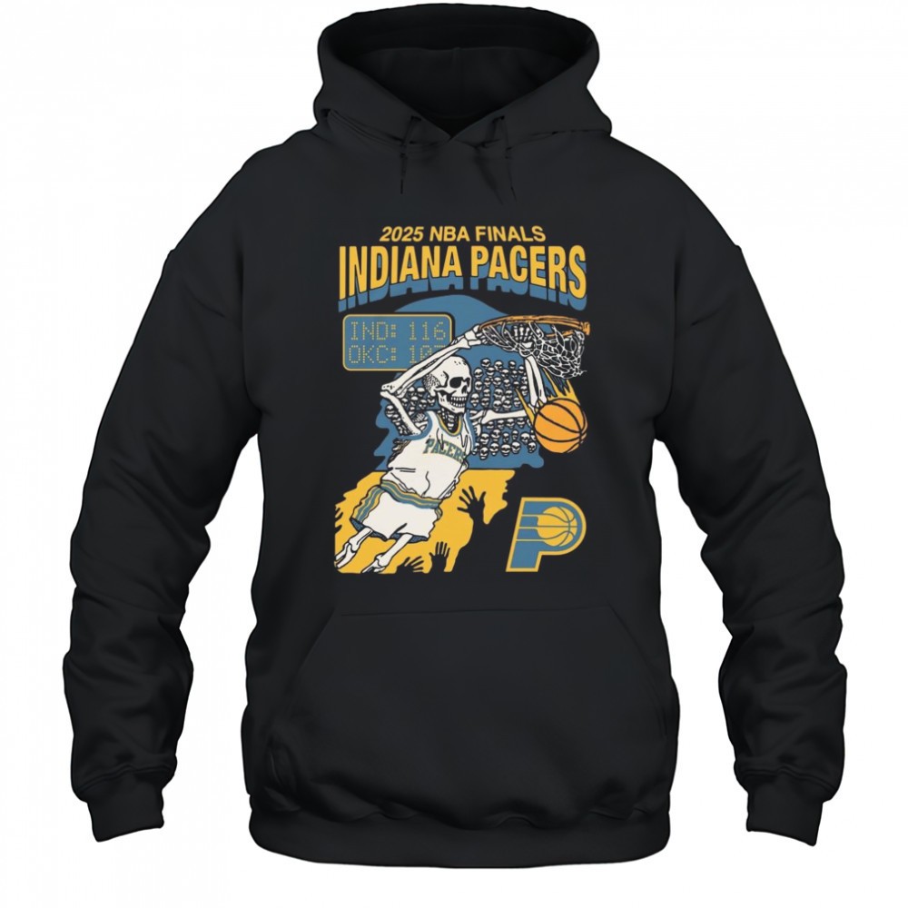 Indiana Finals 2025 Skeleton Basketball Shirt