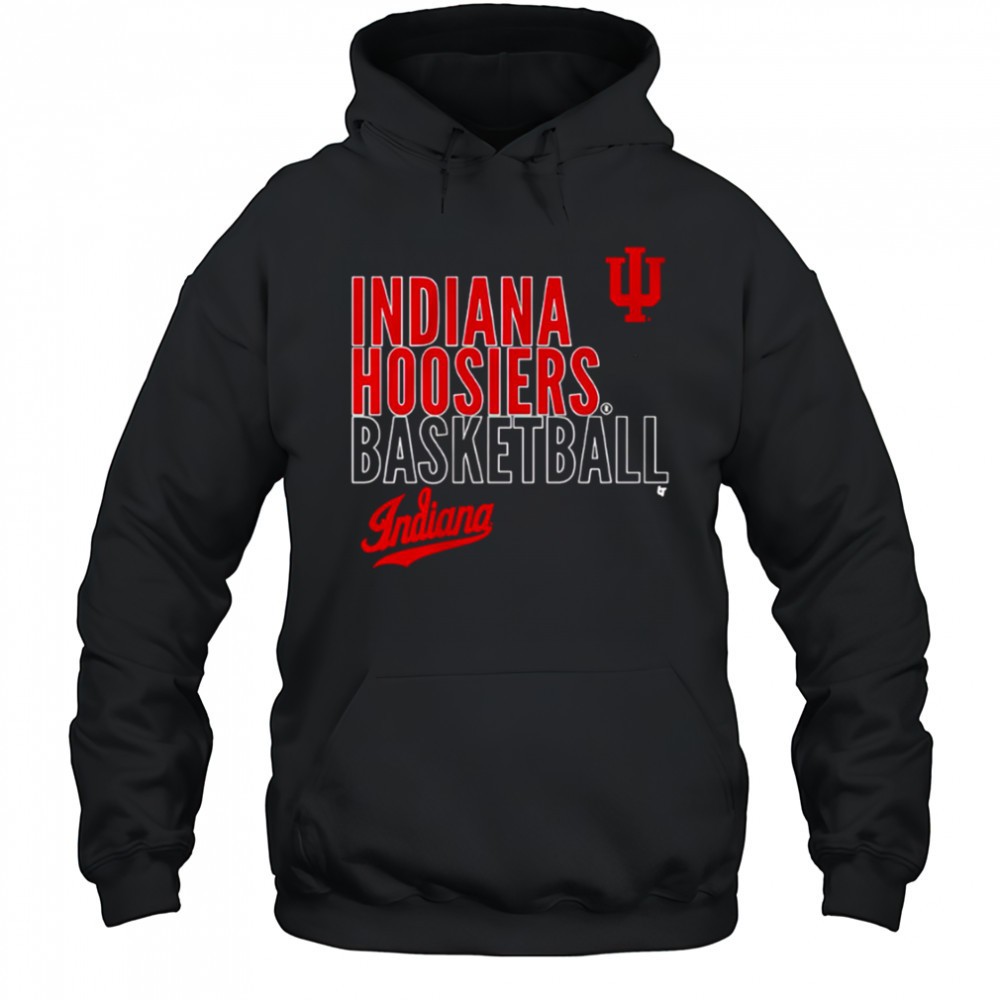 Indiana Hoosiers Basketball Text Logo Overlay shirt