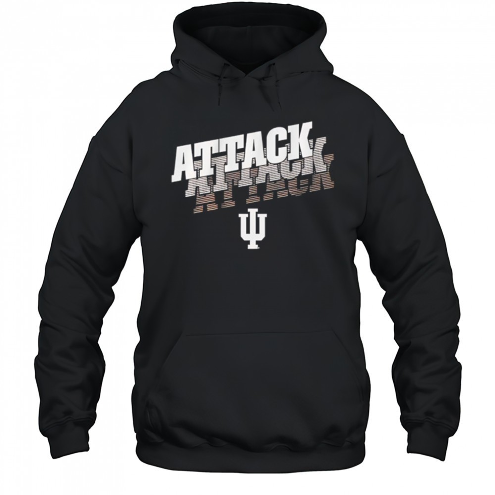 Indiana Hoosiers football attack attack attack logo shirt