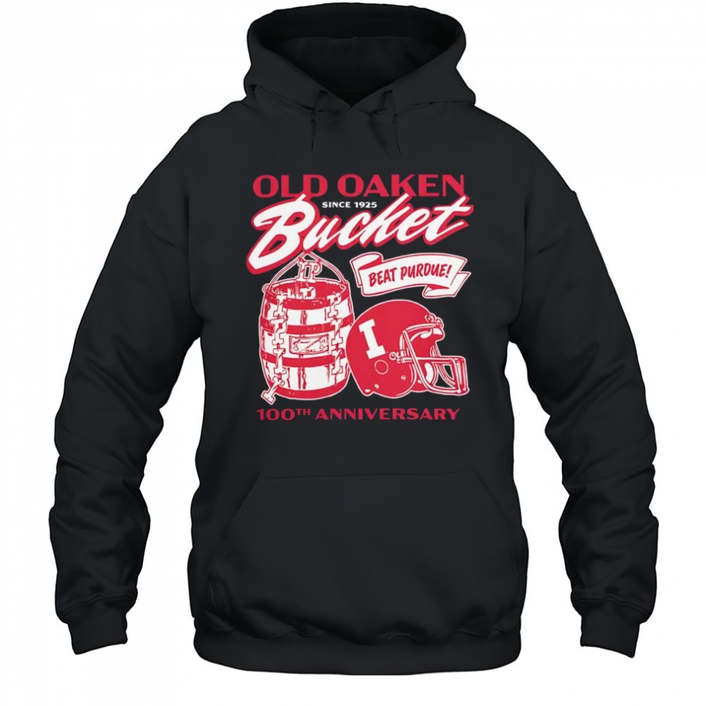 Indiana Hoosiers Old Oaken Bucket 100th Anniversary Beat Purdue helmet logo shirt