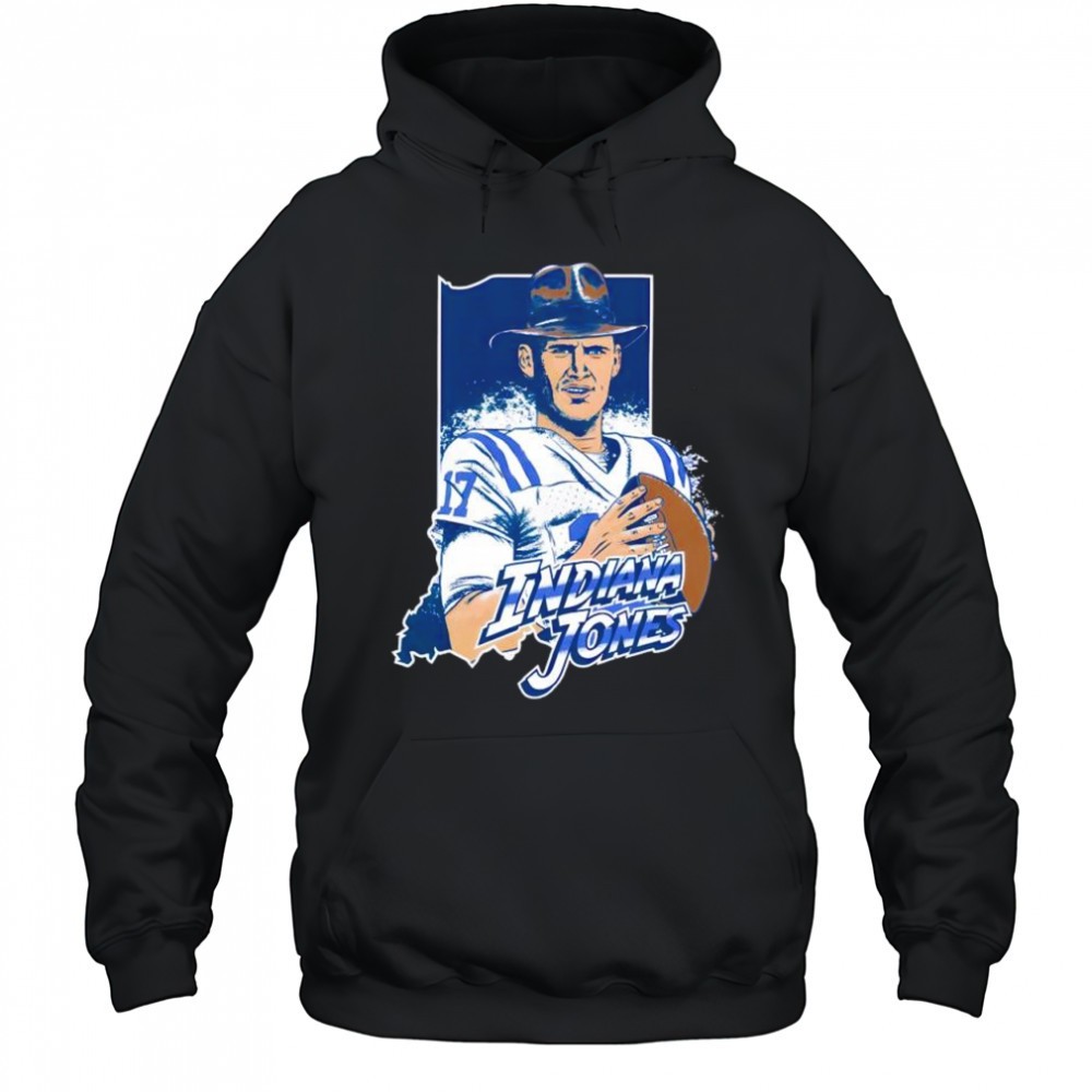 Indiana Jones Daniel Jones Indianapolis Colts cartoon shirt