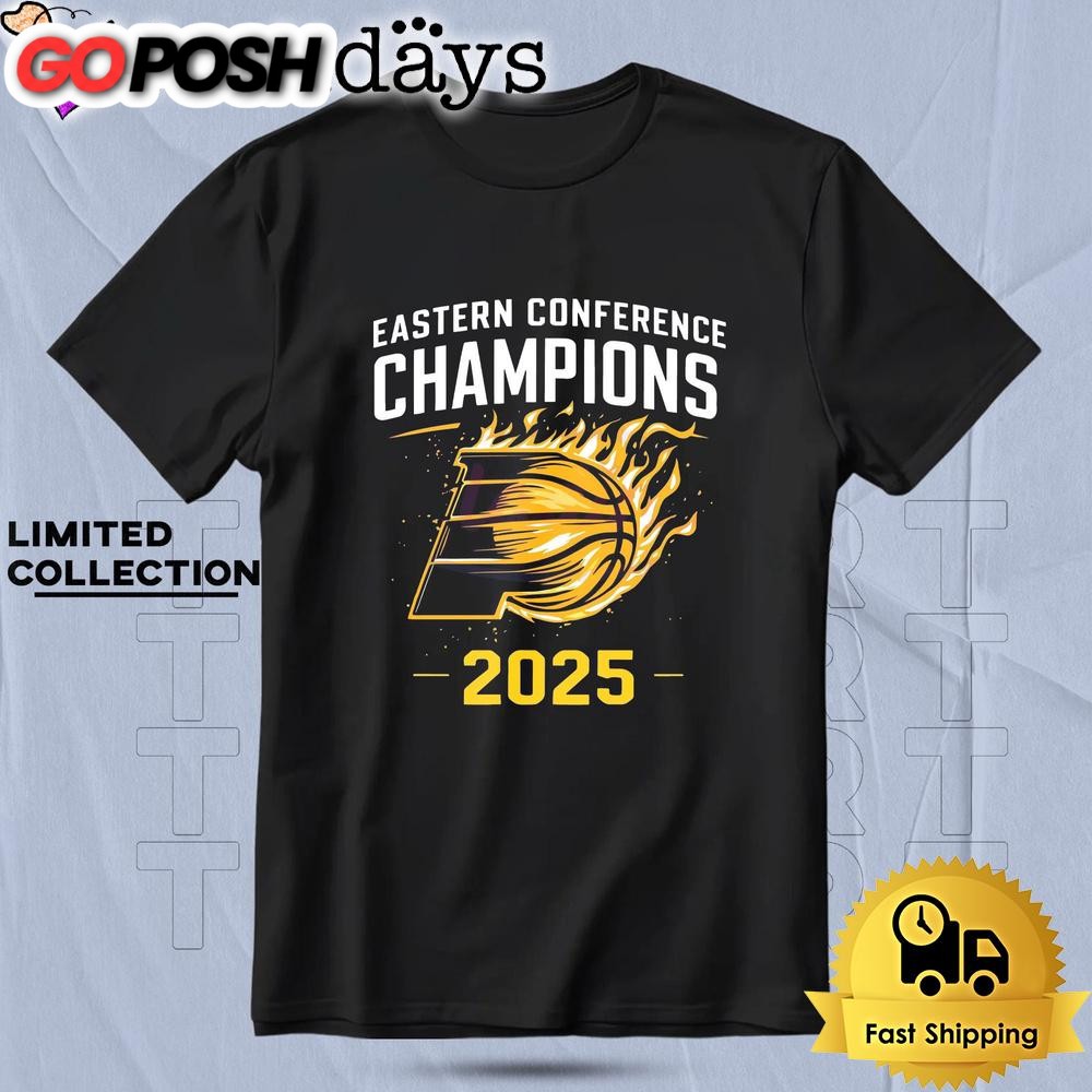 Indiana Pacers 2025 Eastern Conference Champions Basketball T Shirt