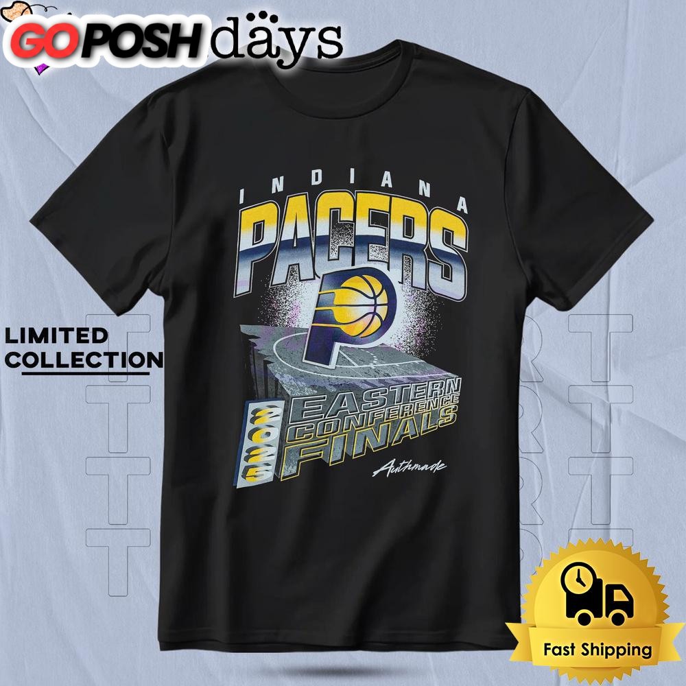 Indiana Pacers 2025 Eastern Conference Finals Concrete Court T Shirt