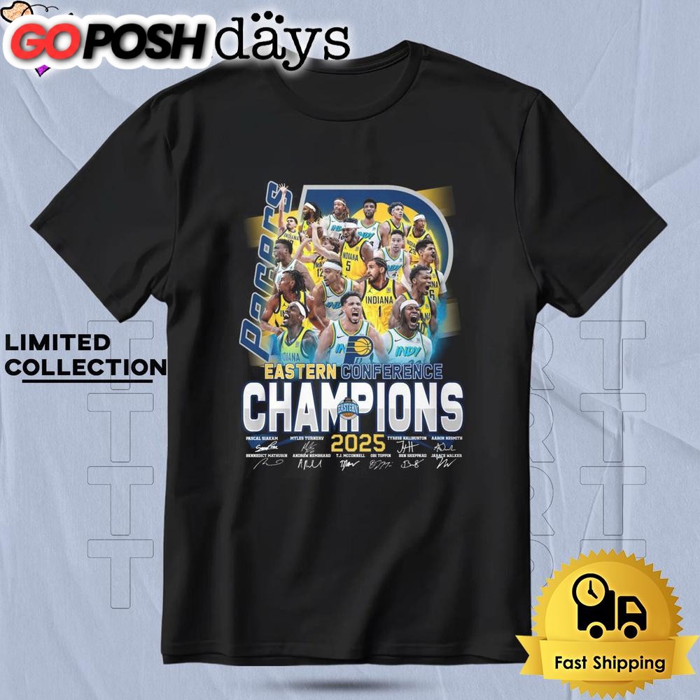Indiana Pacers Eastern Conference Champions 2025 T Shirt