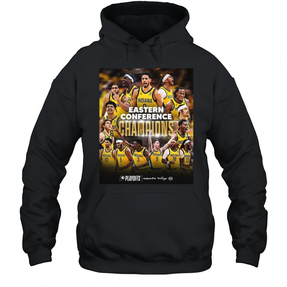 Indiana Pacers Eastern Conference Champions NBA 2025 Poster Shirt