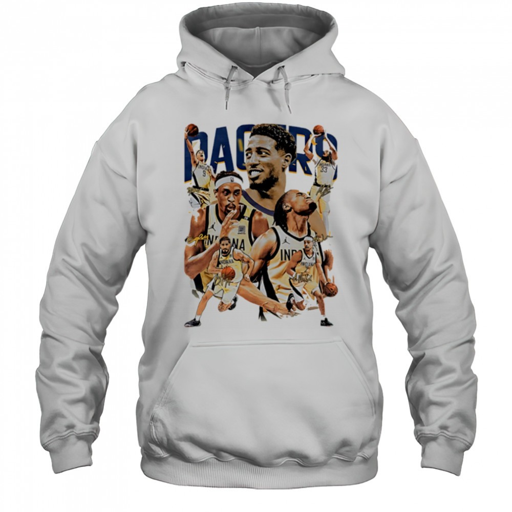 Indiana Pacers graphic team players vintage 2025 shirt