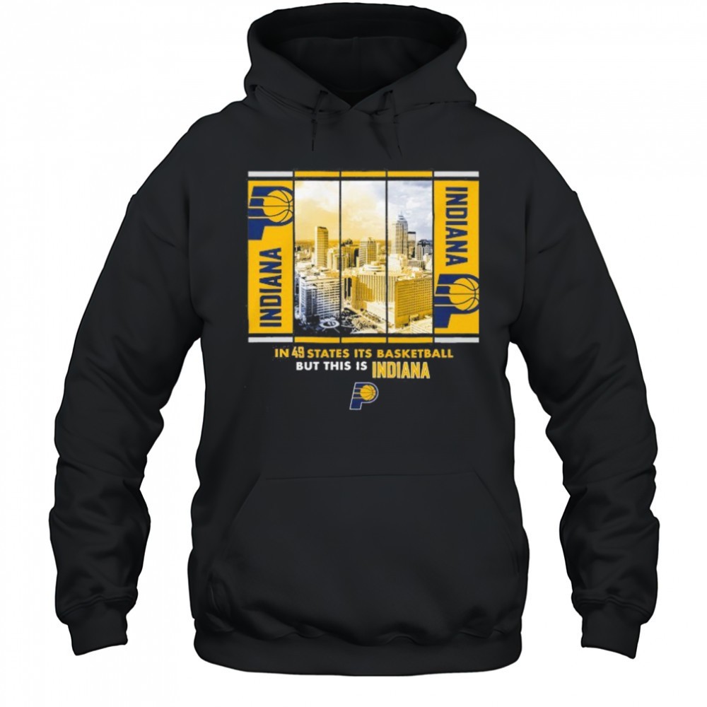 Indiana Pacers Stadium Essentials Unisex Skyline Boxout T-Shirt