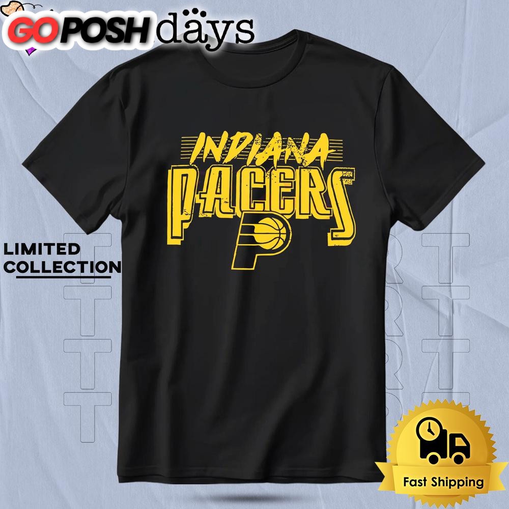 Indiana Pacers Vintage Style Trent Yellow T Shirt