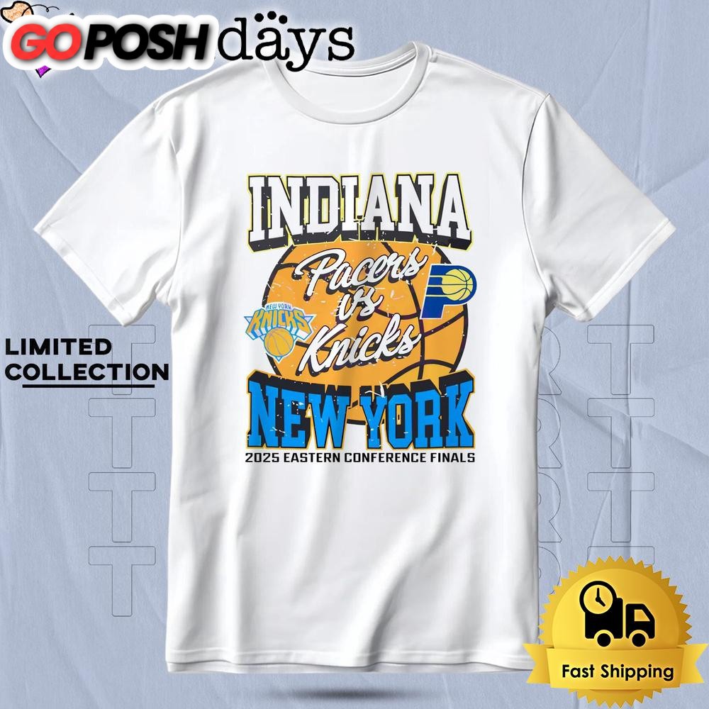 Indiana Pacers Vs New York Knicks 2025 Eastern Conference Finals Basketball T Shirt