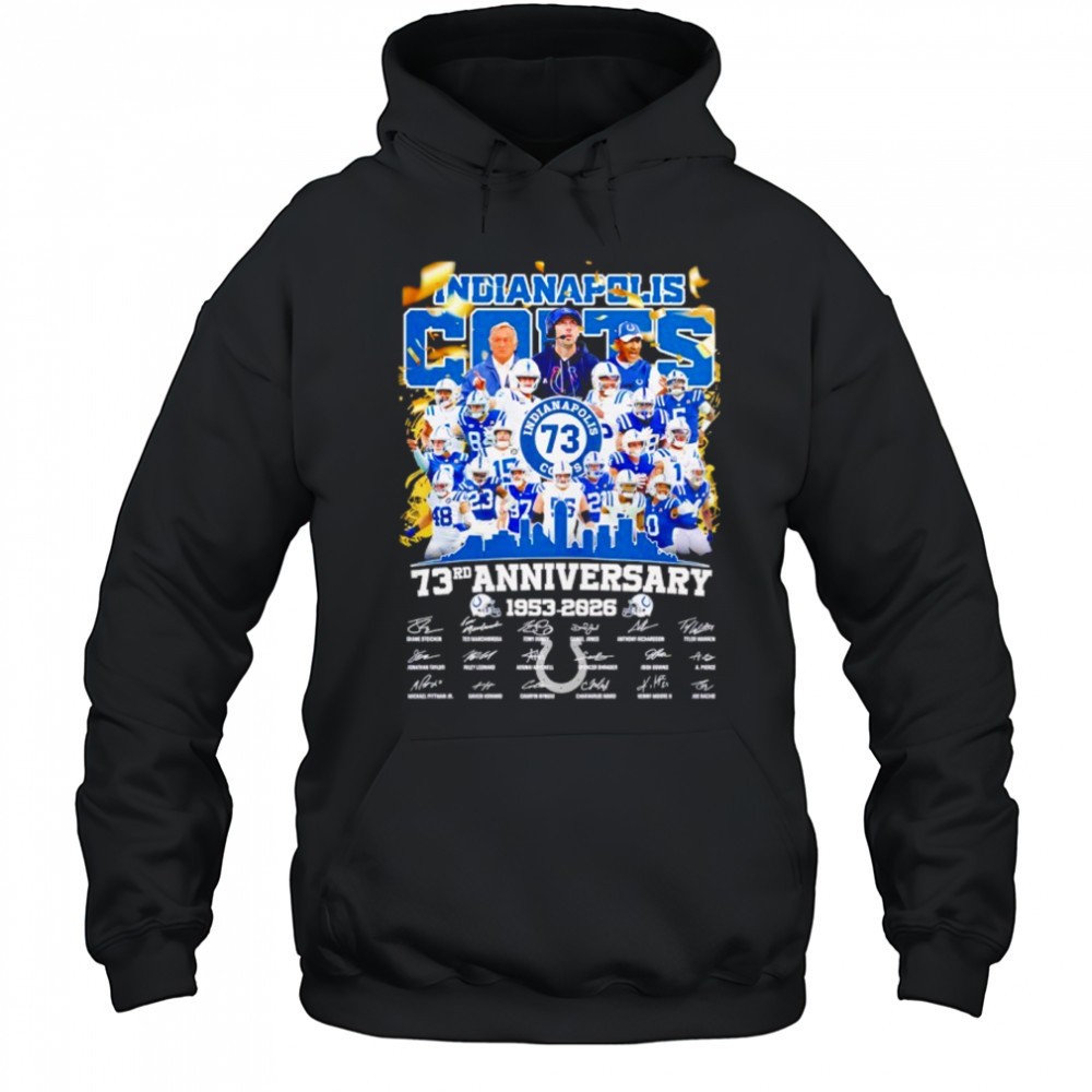Indianapolis 73rd anniversary 1053-2025 signatures shirt