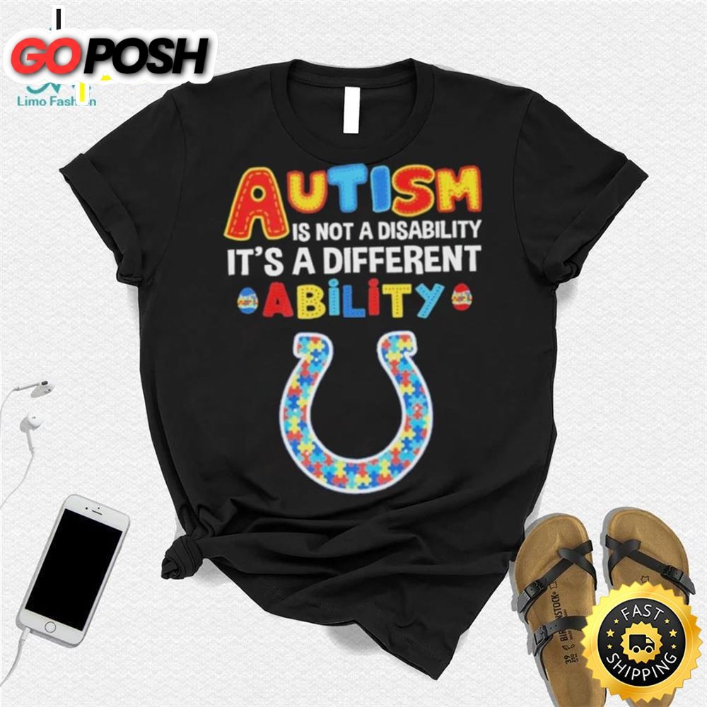 Indianapolis Colts Nfl Autism Is Not A Disability 2025 Shirt