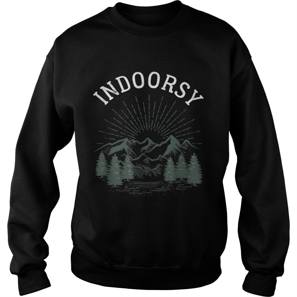 Indoorsy Men Women Ironic Christmas shirt