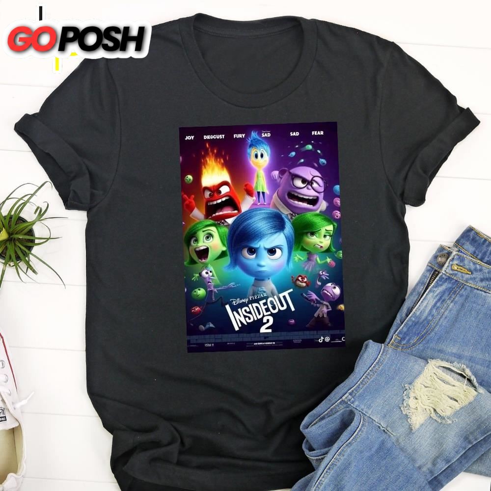 Inside Out 2 Disney Reveals New Poster 2025 Unisex T-shirt