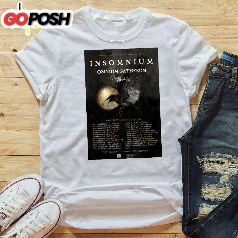 Insomnium Announce 2025 North American Tour T-Shirt