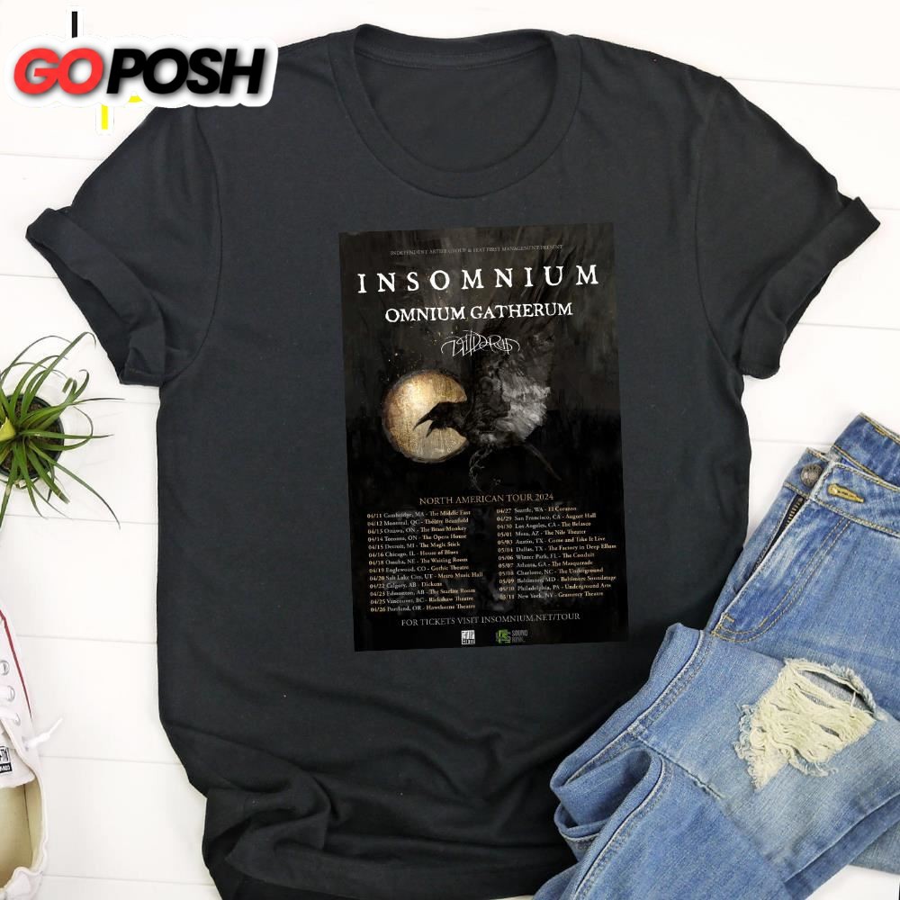 Insomnium Announce 2025 North American Tour Unisex Shirt