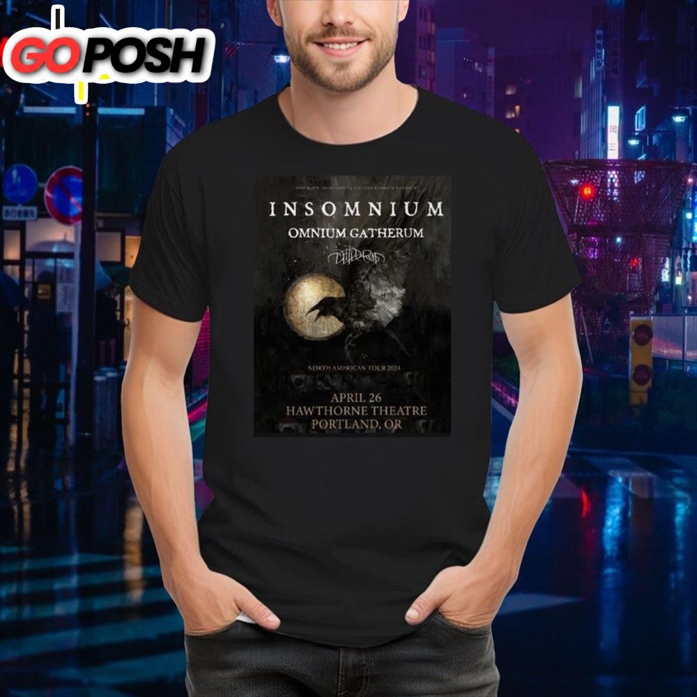 Insomnium Omnium Gatherum North American Tour 2025 T- Shirt