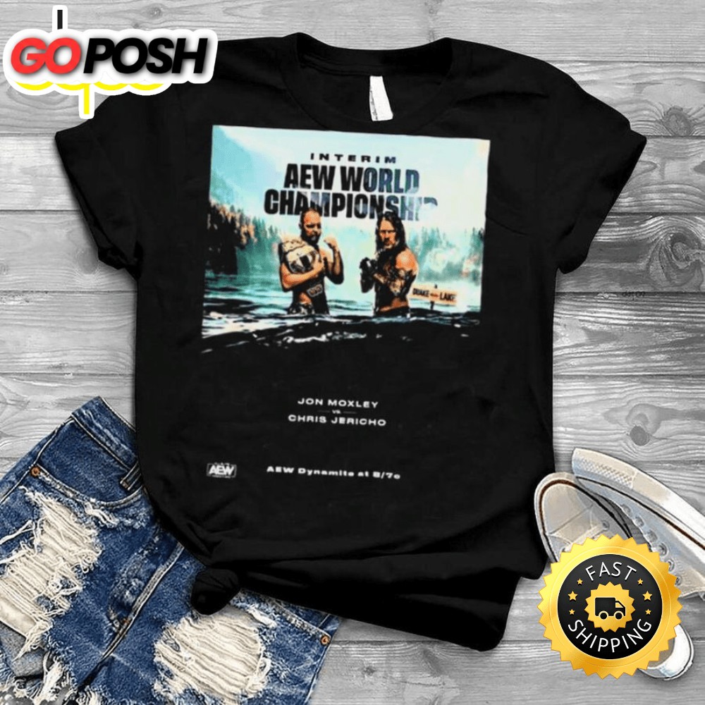 Interim Aew World Championship Jon Moxley Vs Chris Jericho T-shirt