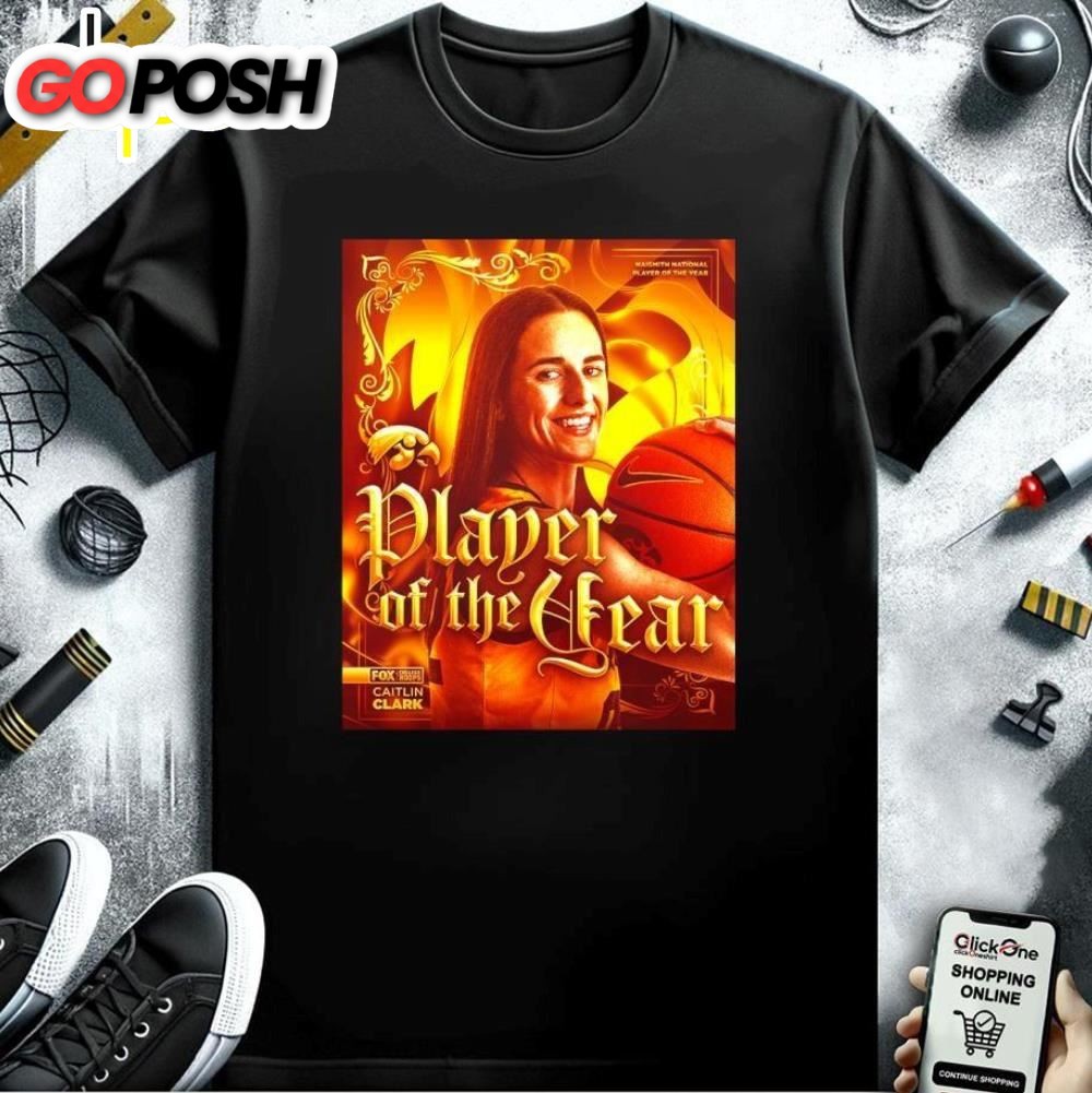 Iowa Hawkeyes Caitlin Clark Naismith national player of the year shirt