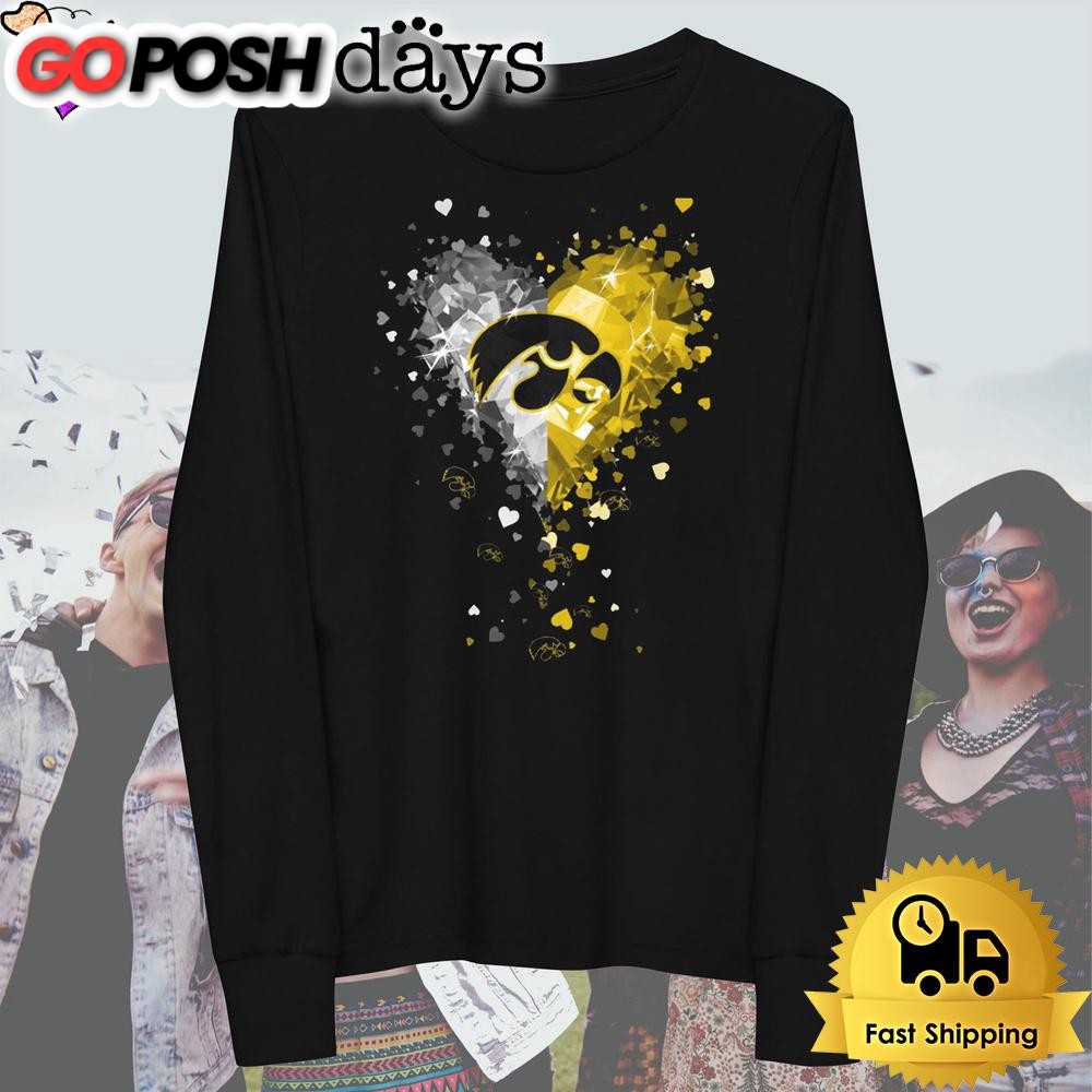 iowa-hawkeyes-crystal-heart-t-shirt-v2buxs1n Iowa Hawkeyes Crystal Heart T Shirt