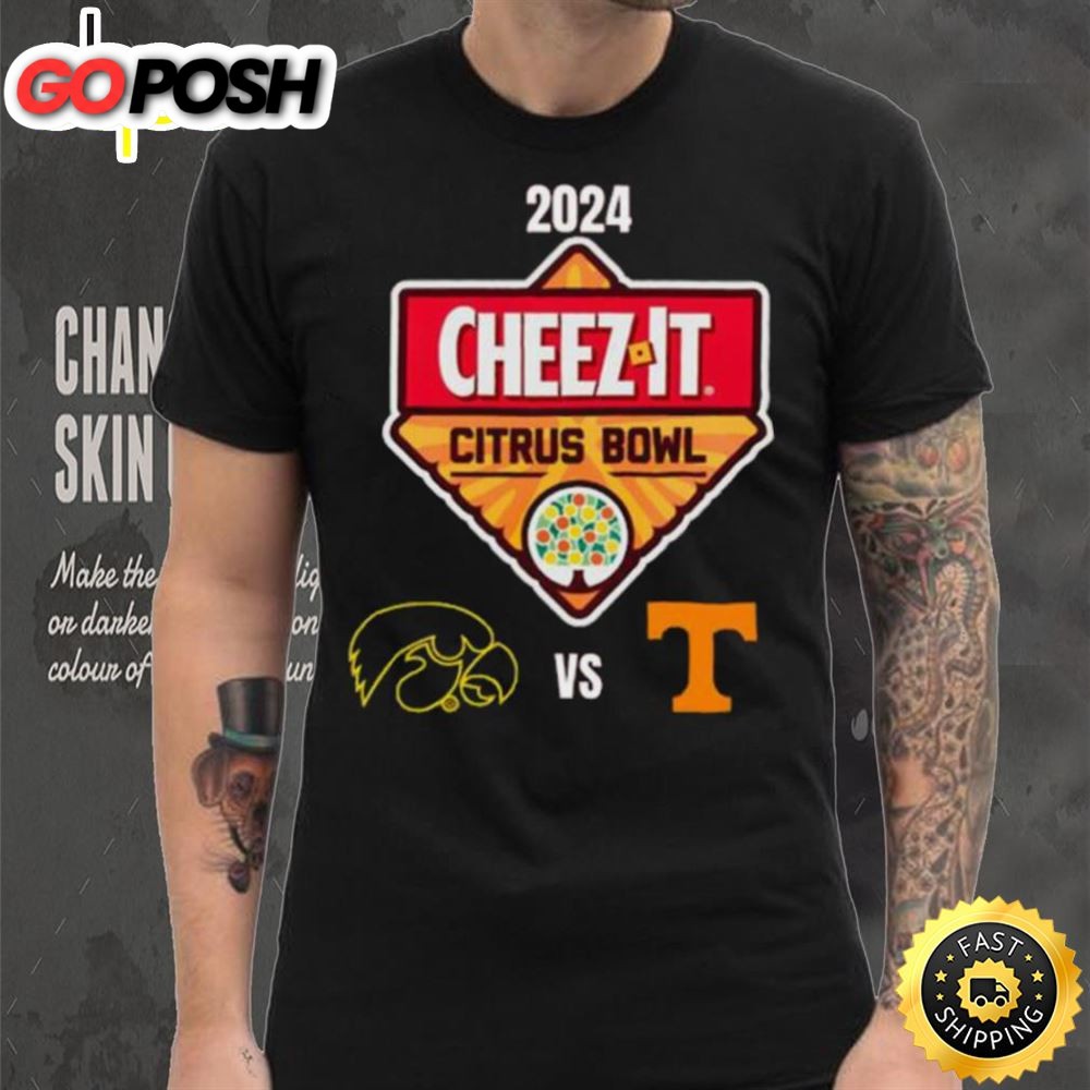 Iowa Hawkeyes Vs Tennessee Volunteers 2025 Vrbo Fiesta Bowl Shirt