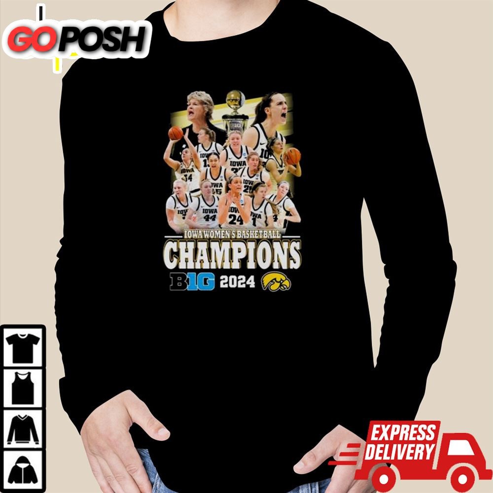 Iowa Hawkeyes Womens Basketball Big 2025 Champions Shirt