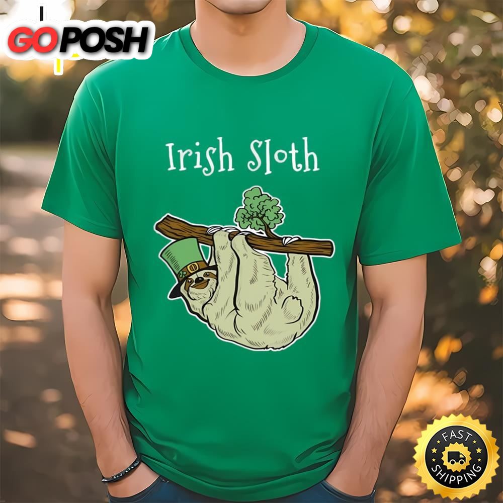 Irish Sloth Shirt St. Patricks Day Drinking Shirt