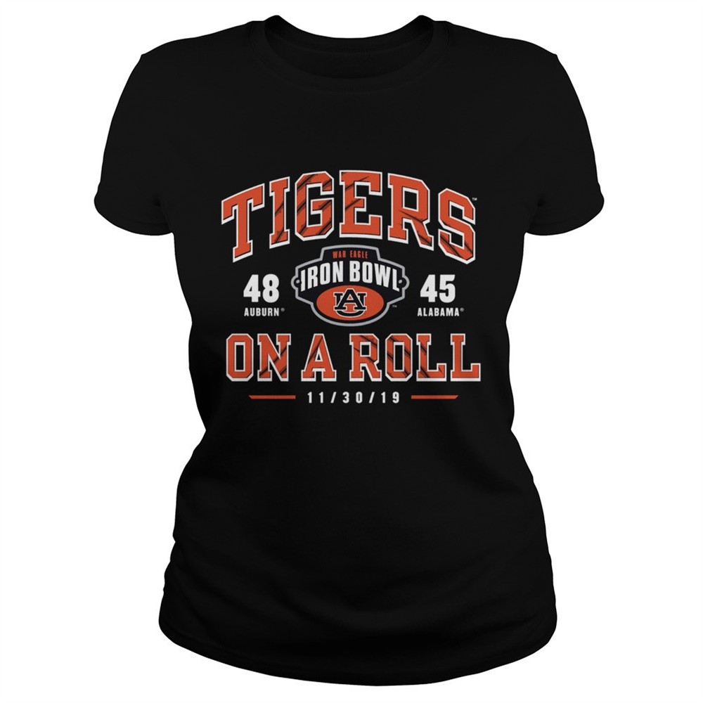 iron-bowl-auburn-tigers-vs-alabama-crimson-tide-on-the-roll-2019-football-score-mvu10lic Iron Bowl Auburn Tigers vs Alabama Crimson Tide On the Roll 2019 Football Score shirt