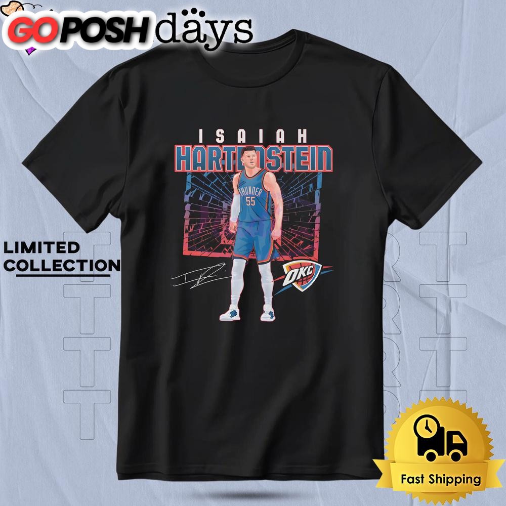 Isaiah Hartenstein Oklahoma City Thunder Shattered T Shirt